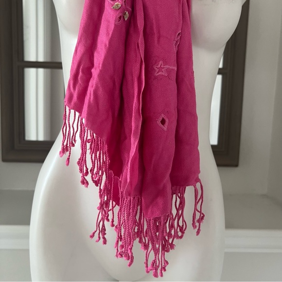 JUPI Pashmina Pink Scarf Size 70cm x 200cm - Picture 4 of 6